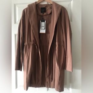 Dynamite Tan Blush Belted Jacket